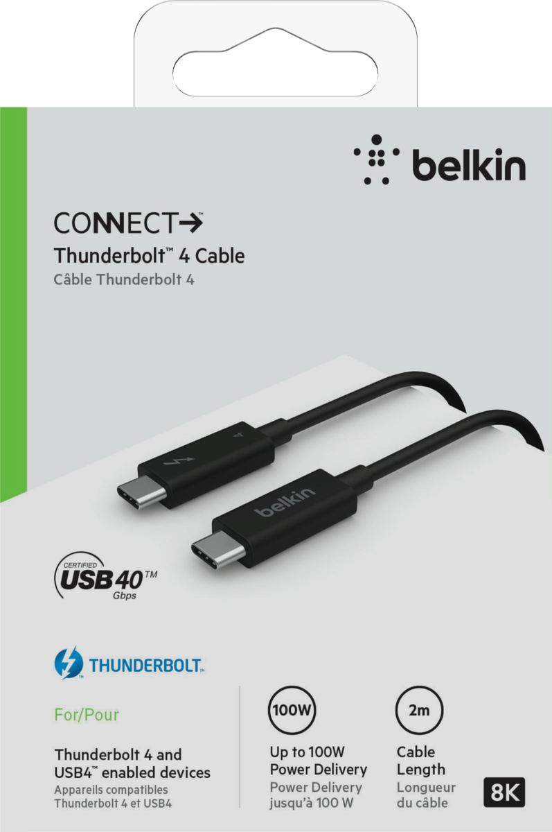 Belkin Thunderbolt 4 Cable, 2M, Active