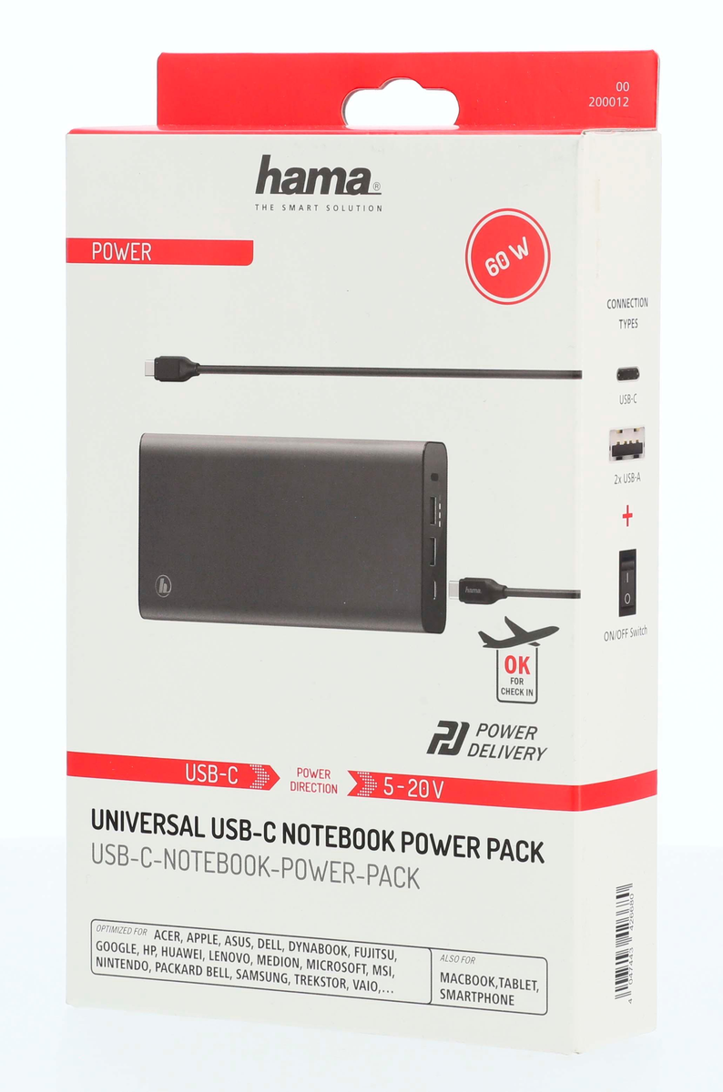 Universal-USB-C-Power-Pack, 26800mAh, Power Delivery (PD), 5-20V