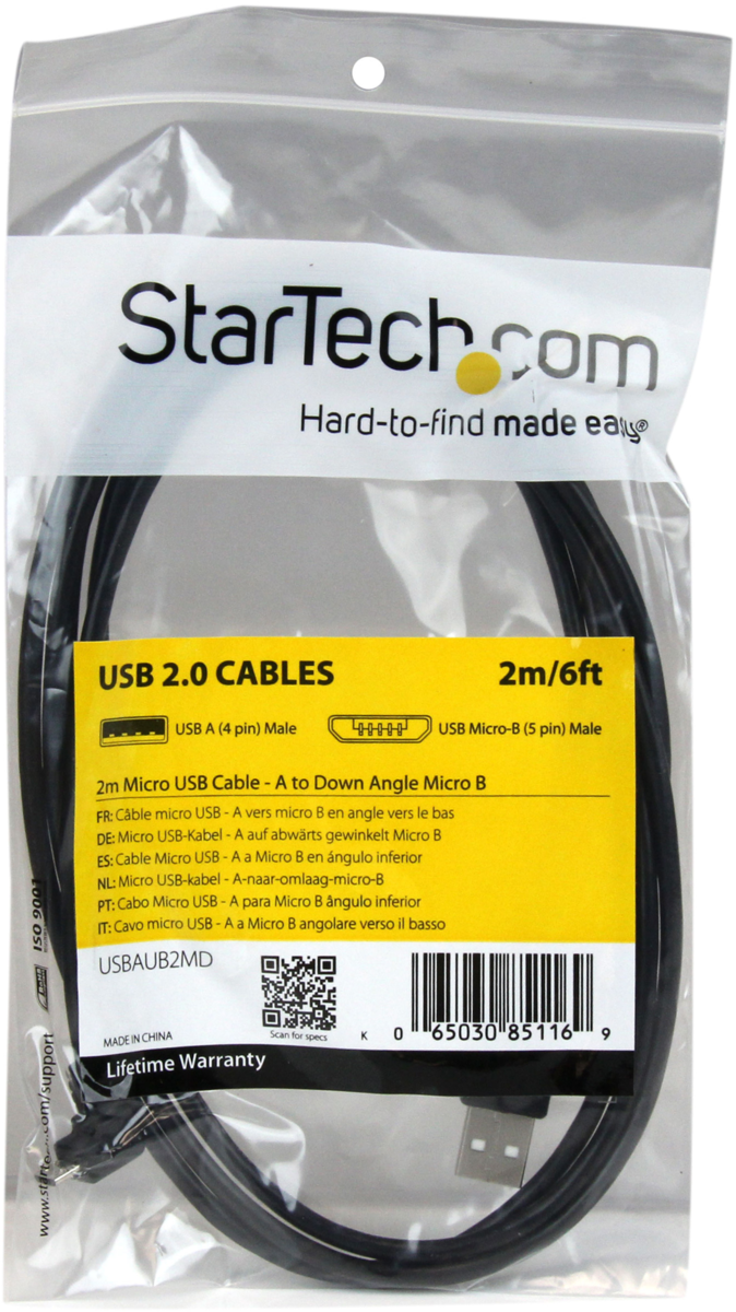Buy StarTech USB-A - Micro-B Cable 2m (USBAUB2MD)