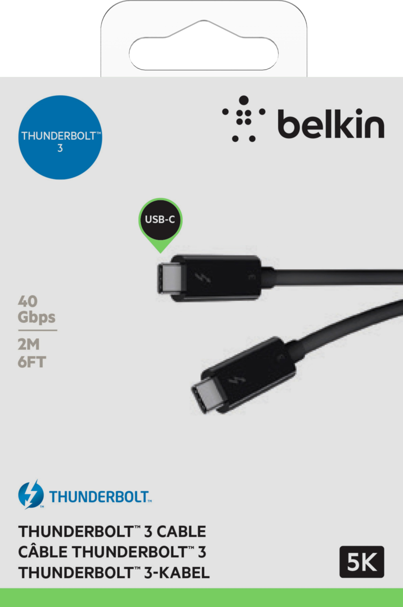 Buy Belkin Thunderbolt 3 Cable 2m (F2CD085BT2M-BLK)