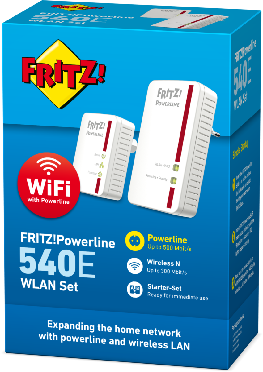 Buy AVM FRITZ!Powerline 540E WLAN Set (20002684)