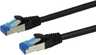 Vista previa de Cable patch RJ45 S/FTP Cat6a 0,5 m negro