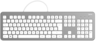 Thumbnail image of Hama KC-700 Keyboard Silver/White