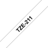 Anteprima di Nastro scrittura TZe-211 6mm x 8m bianco