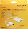 Widok produktu Delock Adapter HDMI - DisplayPort w pomniejszeniu