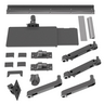 Miniatuurafbeelding van Ergotron LX Pro Wall Mount System Grey