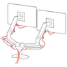 Thumbnail image of Ergotron LX Dual Desk Mount