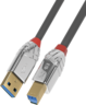 Miniatuurafbeelding van Cable USB 3.0 A/m-B/m 0.5m Anthracite