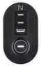 Miniatuurafbeelding van Neomounts 3-way USB Desk Socket