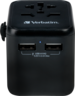 Vista previa de Adaptador viaje Verbatim World + 2x USB