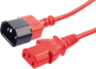 Widok produktu Kabel zasilający C13 - C14 2 m czerwony w pomniejszeniu