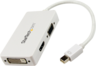Thumbnail image of StarTech Mini DP-VGA/HDMI/DVI-D Adapter