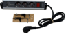 Miniatuurafbeelding van 3-way Power Strip + 3x USB A/C 1.4m