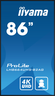 Miniatuurafbeelding van iiyama ProLite LH8664UHS-B2AG Display
