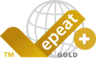 Logo de la certification EPEAT Gold Climate+ (diffère selon le pays)