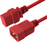 Miniatuurafbeelding van Power Cable C20/m - C19/f 1m Red