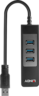 Miniatuurafbeelding van LINDY USB Hub 3.0 3-port + Gb Ethernet