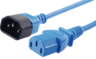 Aperçu de Câble alimentation C13f.-C14m. 1 m bleu
