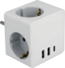 Thumbnail image of Multi Socket Cube 3-way + 3x USB