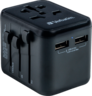 Vista previa de Adaptador viaje Verbatim World + 2x USB