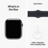 Aperçu de Apple Watch S9 9 LTE 45mm inox, graphite