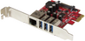 Aperçu de Interface PCIe StarTech 3 ports combinés
