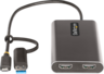 Vista previa de Adaptador USB tipo A/C m. - 2x HDMI h.