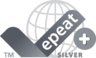 Logo de la certification EPEAT Silber Climate+ (diffère selon le pays)