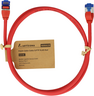 Imagem em miniatura de Cabo RJ45 S/FTP Cat6a 0,5 m vermelho