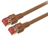 RJ45 patchkábel S/FTP Cat6 1 m, barna előnézet