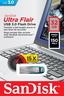 Vista previa de Stick USB SanDisk Ultra Flair 32GB, azul