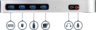 Miniatuurafbeelding van Adapter USB-C - HDMI/DP/RJ45/USB/Audio