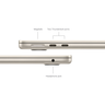 Thumbnail image of Apple MacBook Air 13 M3 16/512GB Star.