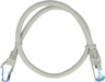 Patchkabel RJ45 S/FTP Cat6a 20 m grau Vorschau