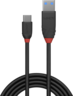 Miniatuurafbeelding van LINDY USB Type-A - Type-C Cable 0.15m