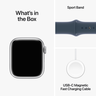 Widok produktu Apple Watch S9 9 LTE 41mm Alu, sreb. w pomniejszeniu