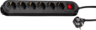 Miniatuurafbeelding van Power Strip 6-plug 2m Switch black