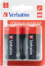 Miniatura obrázku Alkalické baterie Verbatim LR20 2 ks
