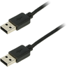 Miniatuurafbeelding van Cable USB 2.0 A/m-A/m 1.8m Black