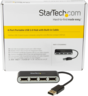 StarTech USB 2.0 hub 4 portos, fekete előnézet