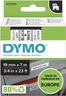 Miniatuurafbeelding van Dymo D1 Label Tape White/Black 19mm
