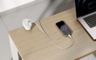 Miniatuurafbeelding van Neomounts 3-way USB Desk Socket White