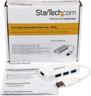 Aperçu de Hub USB 3.0 StarTech mini 4 ports, blanc
