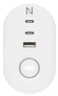 Miniatuurafbeelding van Neomounts 3-way USB Desk Socket White