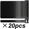 Thumbnail image of Hook-and-Loop Cable Ties 150mm Black 20x