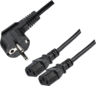 Miniatuurafbeelding van Power Cable 1x Power/m - 2x C13/f 2m