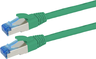Aperçu de Câble patch RJ45 S/FTP Cat6a 0,5 m vert