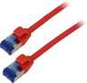 Imagem em miniatura de Cabo RJ45 S/FTP Cat6a 0,5 m vermelho