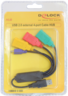 Miniatura obrázku Kabel USB Hub 2.0 4 porty černý/barevný