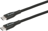 Miniatuurafbeelding van USB-kabel 2.0 C/m-C/m 1,2 m zwart